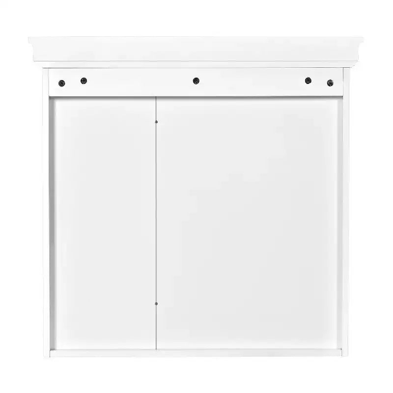 30 in. W x 28 in. H Rectangular Surface Mount Medicine Cabinet with Mirror, Adjustable Shelves, Soft Closing Hinges
