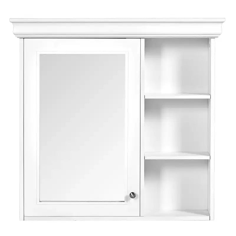 30 in. W x 28 in. H Rectangular Surface Mount Medicine Cabinet with Mirror, Adjustable Shelves, Soft Closing Hinges