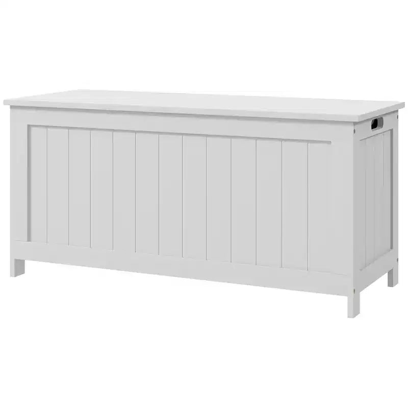 39.4 Storage Trunk w/ 2 Safety Hingesen Storage Bench w/ Side Handles, Storage Chest for Playroom