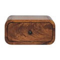 HomeRoots 12 Chestnut Solid Wood One Drawer Floating Nightstand