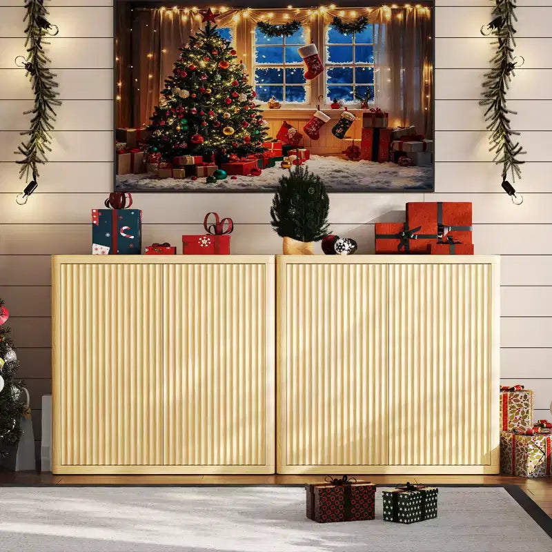 Sideboard Buffet Cabinet with Storage,Modern Accent Sideboard,or Dining Living Room Kitchen Hallway Credenza Buffet Table