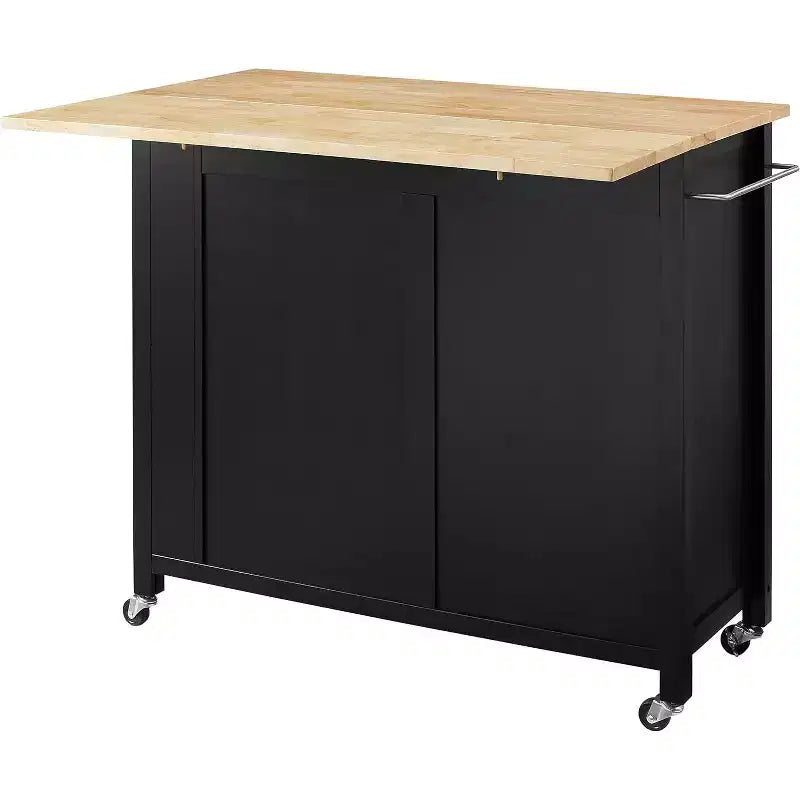 37 in.H Wood Kitchen Islands with 2 Doors and 2 Shelves