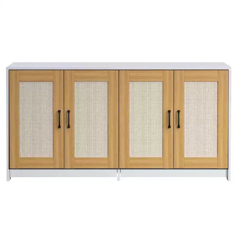 Double Litter Box Enclosure, Hidden Cat Litter Cabinet for Two Cats