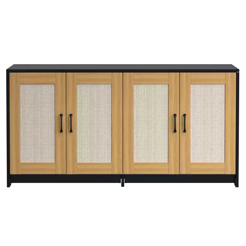 Double Litter Box Enclosure, Hidden Cat Litter Cabinet for Two Cats