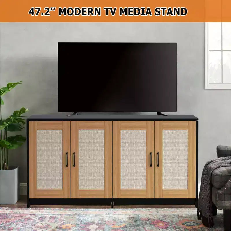 Double Litter Box Enclosure, Hidden Cat Litter Cabinet for Two Cats