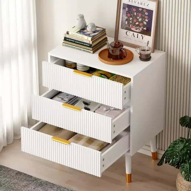 3 Drawer Dresser for Bedroom, Organizer Unit,Modern Closet Dressers Chest of Drawers