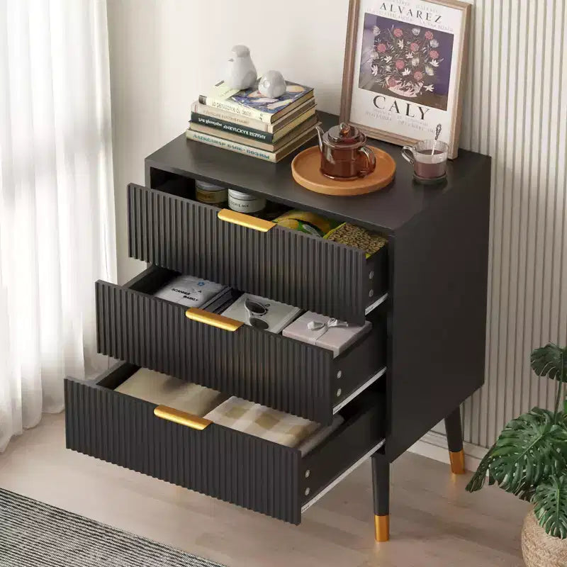 3 Drawer Dresser for Bedroom, Organizer Unit,Modern Closet Dressers Chest of Drawers