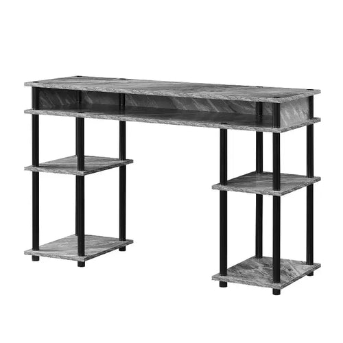 HomeStock 28 in.H Brown Color Wood Composite Computer Desks with All Purpose Drawer
