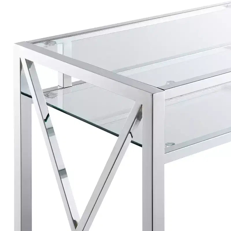 28 in.H Brown Color Wood Composite Computer Desks with All Purpose Drawer