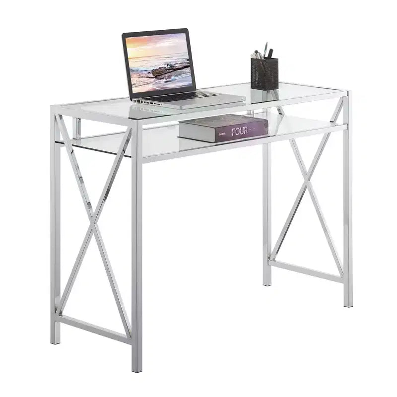 28 in.H Brown Color Wood Composite Computer Desks with All Purpose Drawer
