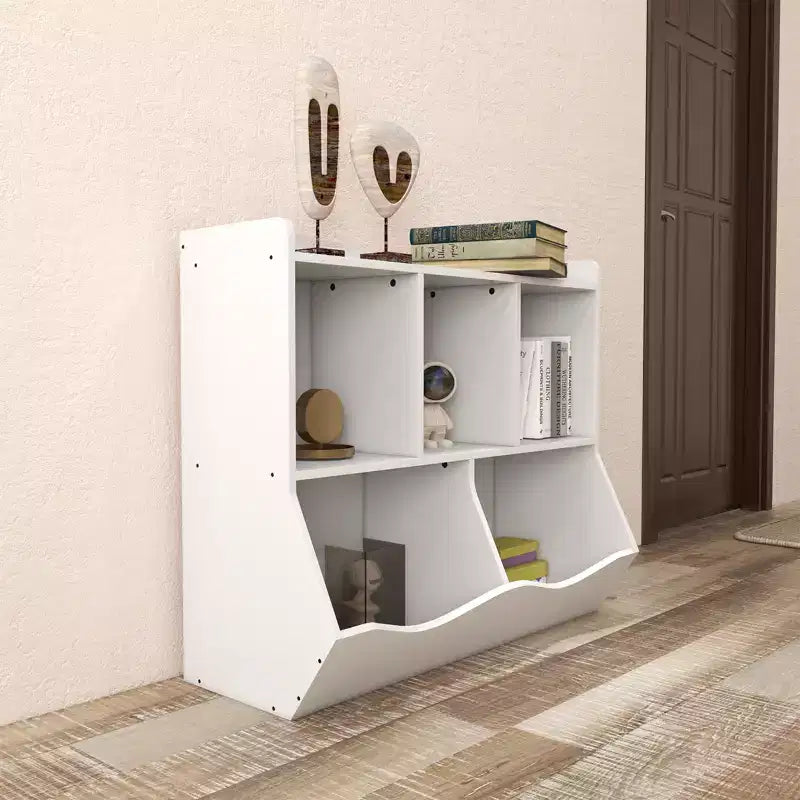 Kids Storage Cabinet, 3-Tier Toddler Wood Bookshlef, Toddler Storage Organizer Cabinet for Kindergarten Nursery Playroom Bedroom Living Room