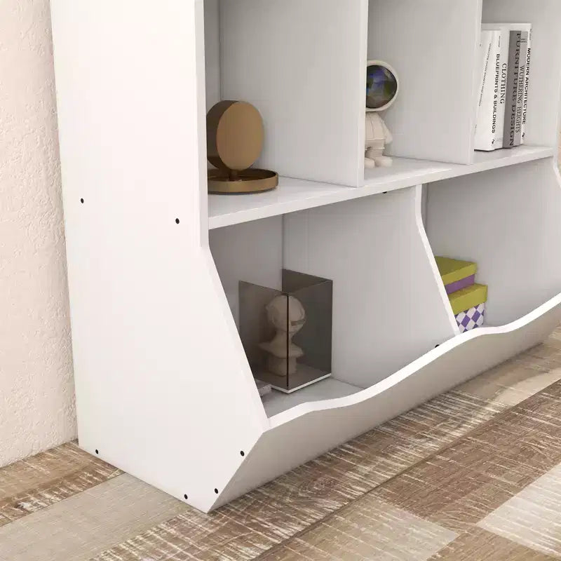 Kids Storage Cabinet, 3-Tier Toddler Wood Bookshlef, Toddler Storage Organizer Cabinet for Kindergarten Nursery Playroom Bedroom Living Room