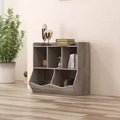 Kids Storage Cabinet, 3-Tier Toddler Wood Bookshlef, Toddler Storage Organizer Cabinet for Kindergarten Nursery Playroom Bedroom Living Room