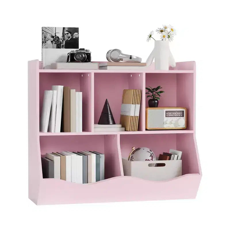 Kids Storage Cabinet, 3-Tier Toddler Wood Bookshlef, Toddler Storage Organizer Cabinet for Kindergarten Nursery Playroom Bedroom Living Room
