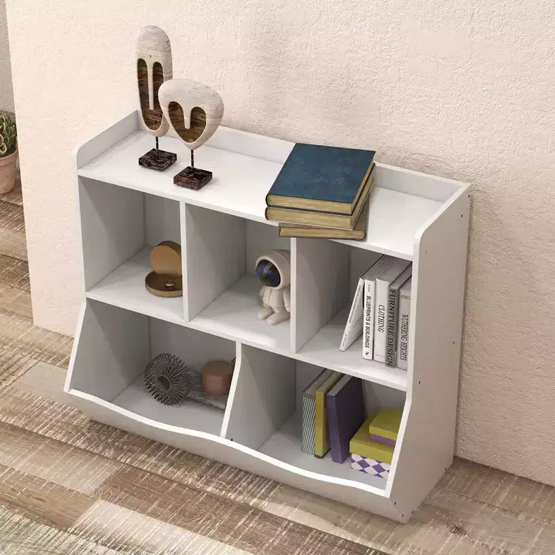 Kids Storage Cabinet, 3-Tier Toddler Wood Bookshlef, Toddler Storage Organizer Cabinet for Kindergarten Nursery Playroom Bedroom Living Room