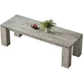 Lantine 86-Inch Large Dining Table for 8 People, Wood Kitchen Table with Thicken Legs for Dining Room, Restaurants