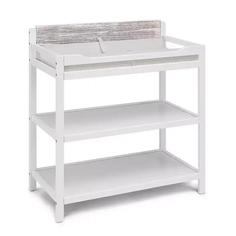 Baby Changing Table, Safe, Non-Toxic & Crib-Coordinating for All Stages - White