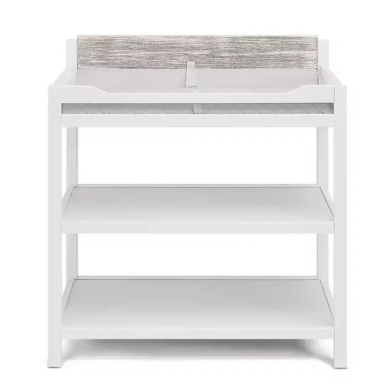 Baby Changing Table, Safe, Non-Toxic & Crib-Coordinating for All Stages - White