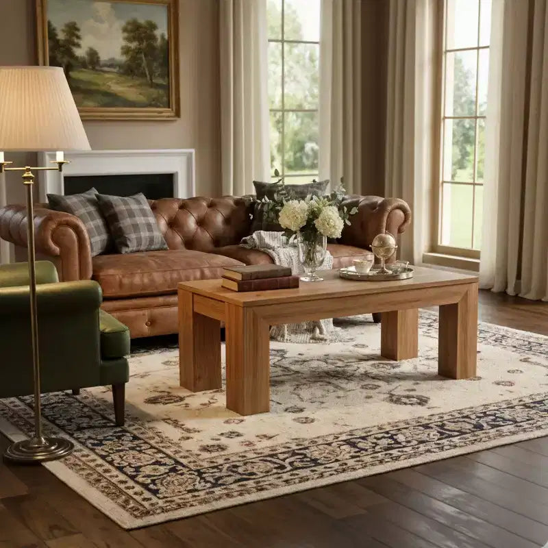 Modern Rectangular Coffee Table (40in x 20in / 1020mm x 510mm)