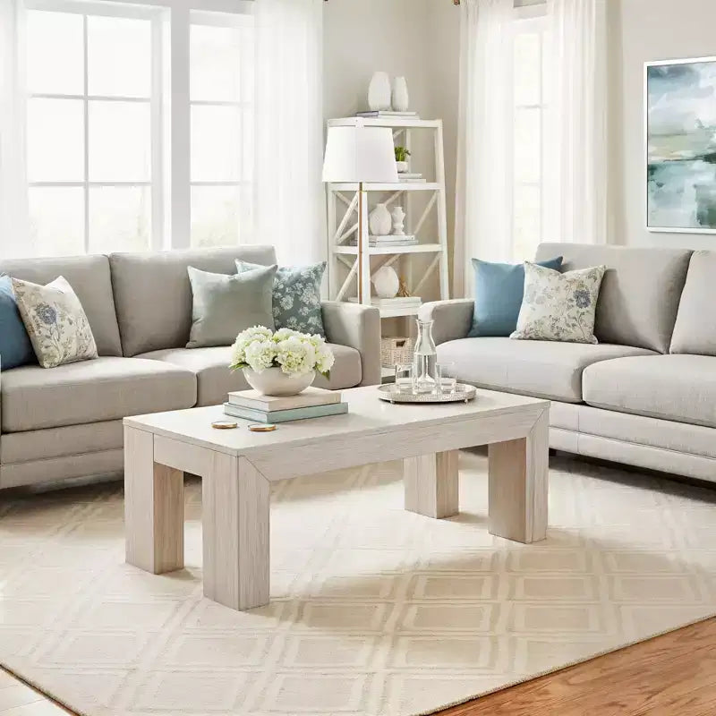 Modern Rectangular Coffee Table (40in x 20in / 1020mm x 510mm)
