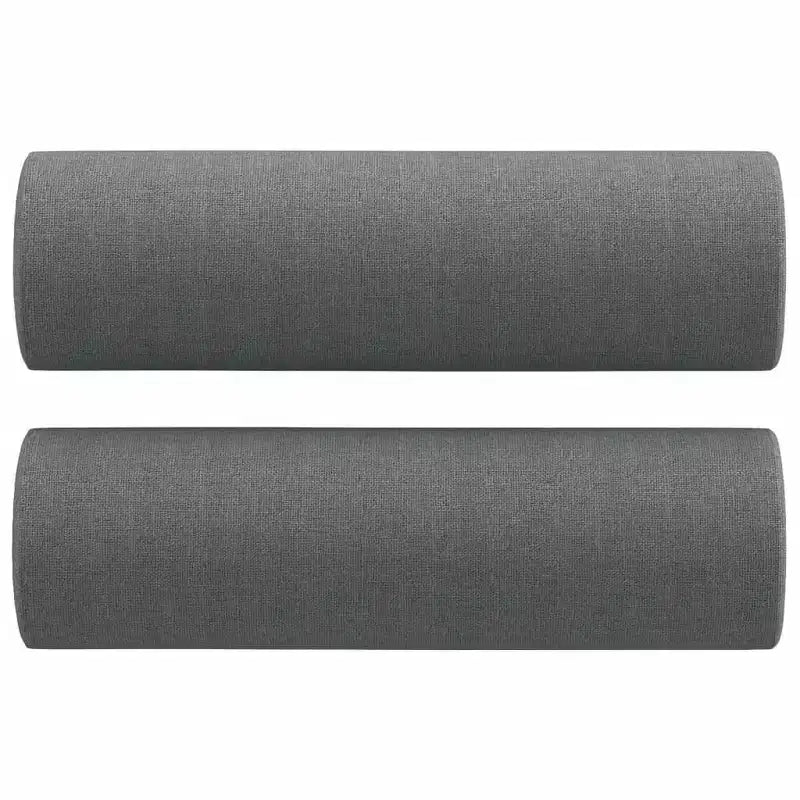 2-Seater Sofa with Throw Pillows Accent Loveseat for Living Room Fabric