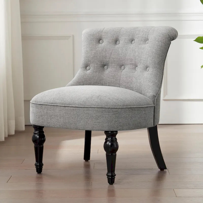 Fauteuil d'appoint confortable sans accoudoirs pour le salon