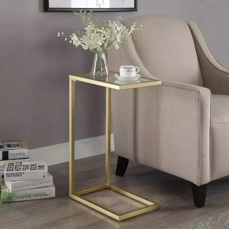 Channing Glass Top Accent Table