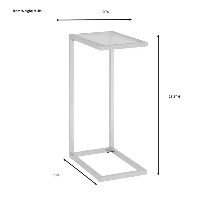 Channing Glass Top Accent Table