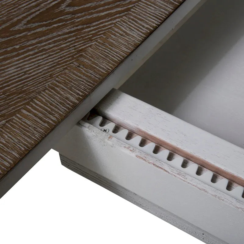 Table à dîner ronde sur pied Magnolia Manor avec rallonges escamotables - 2 finitions