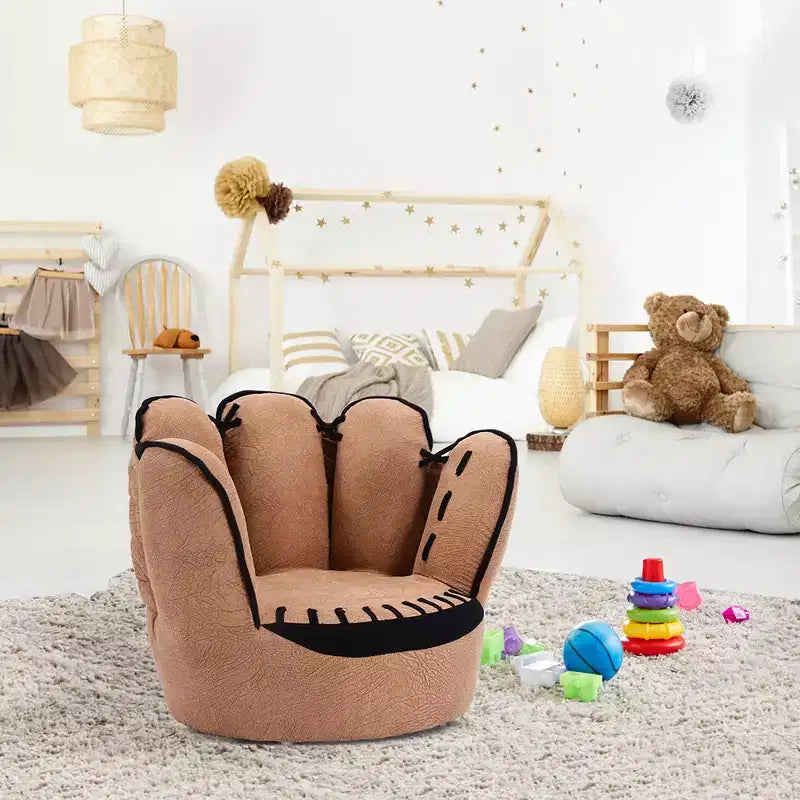 Costway Kids Sofa Five Finger Armrest Chair Couch Children Living Room Toddler Gift
