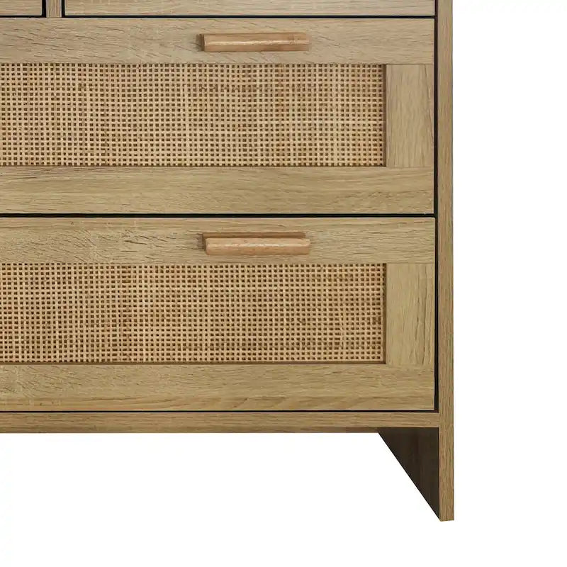 Meuble à 4 tiroirs en rotin, pour chambre, salon, salle à manger, couloirs