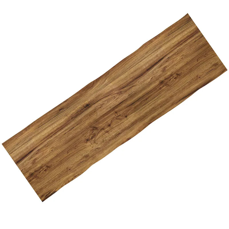 Banc contemporain industriel de 42 pouces de largeur en bois de manguier massif, naturel, 12,8 po P x 42,3 po L x 16,7 po H