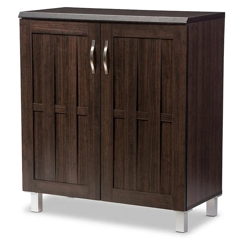 Buffet de rangement moderne marron foncé 79,2 cm H x 39,6 cm L x 89,2 cm P