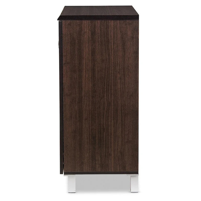 Buffet de rangement moderne marron foncé 79,2 cm H x 39,6 cm L x 89,2 cm P