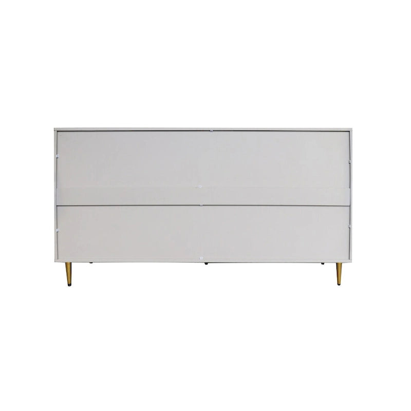 Buffet en bois laqué gris moderne à 4 portes