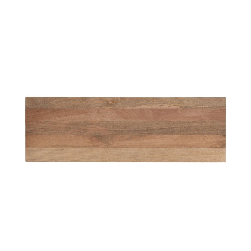 Banc en bois de manguier massif style Mid-Century Modern