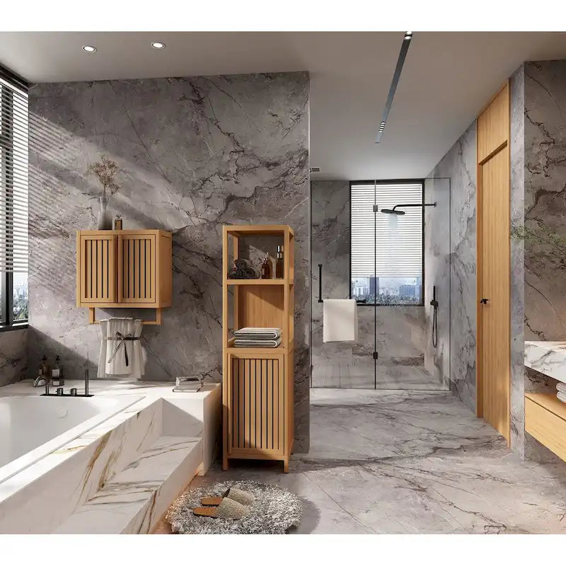Meuble de rangement en bambou