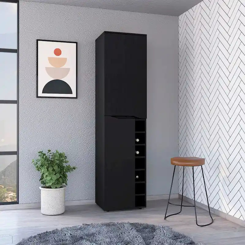 Meuble haut pour salon, appartement, chambre, noir