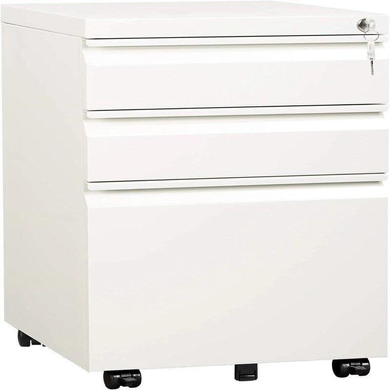 3 Drawer Mobile File Cabinet