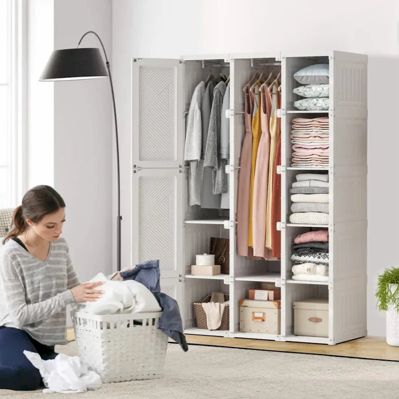 Armoire de rangement portable pour chambre, organisateur de rangement, commode à vêtements, organisateur de placard