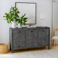 Buffet 3 portes en raphia 60 pouces