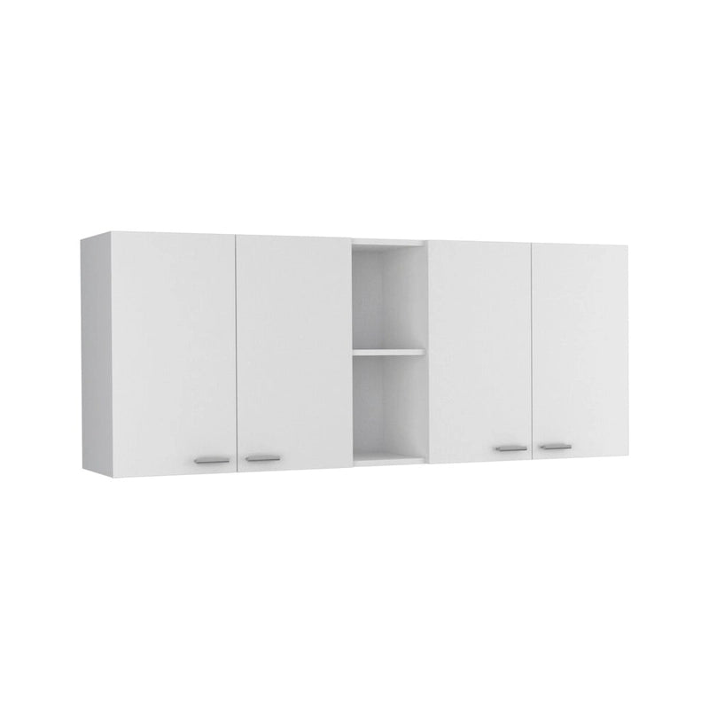 Meuble haut double porte finition blanc