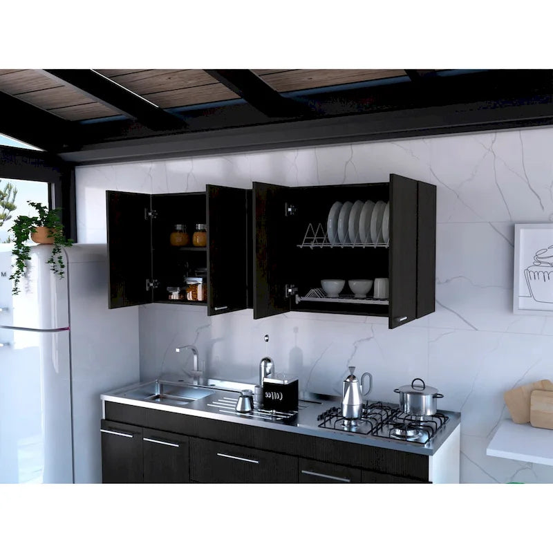 Meuble haut double porte finition blanc