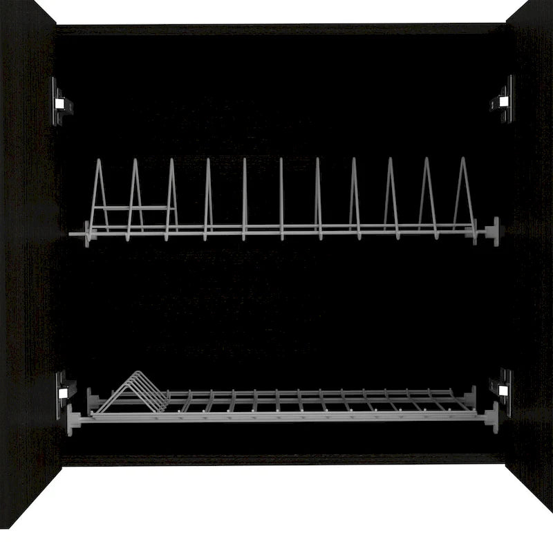 Meuble haut double porte finition blanc