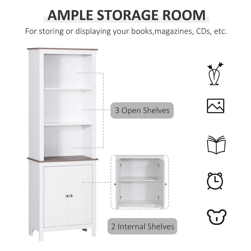 Armoire de rangement sur pied, colonne de salle de bain pour linge, buffet de rangement
