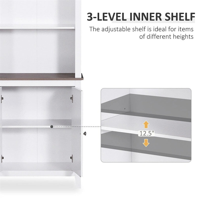 Armoire de rangement sur pied, colonne de salle de bain pour linge, buffet de rangement