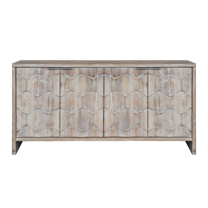 Buffet 4 portes en bois style maison de campagne