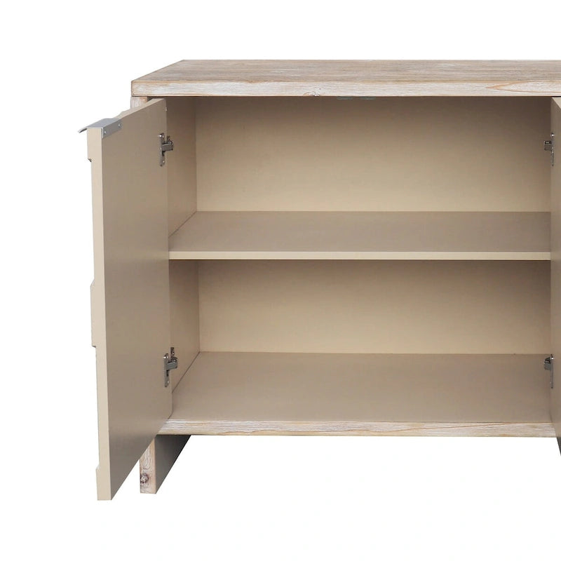 Buffet 4 portes en bois style maison de campagne