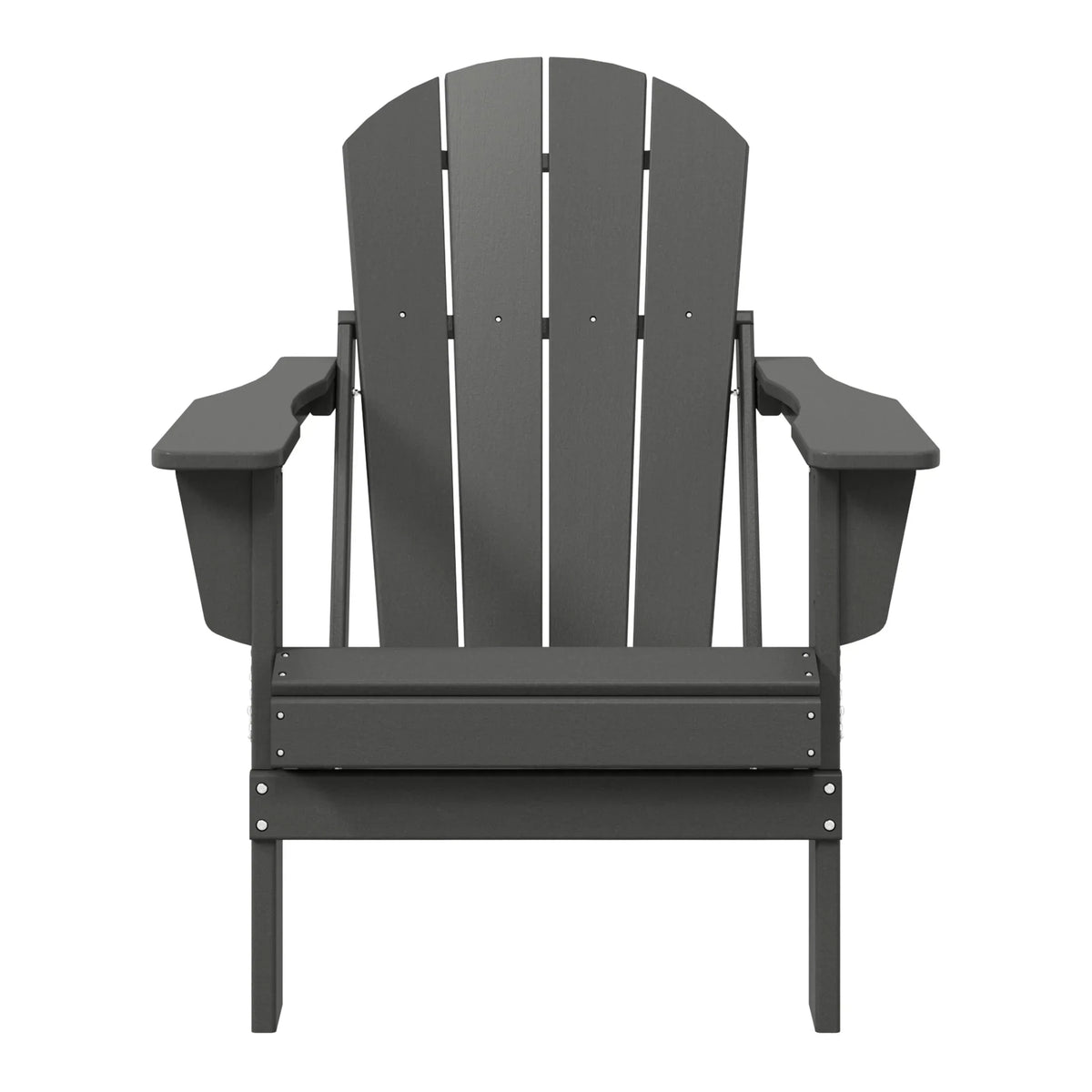 Chaise Adirondack pliante d'extérieur tout temps Polytrends Laguna résistante à la décoloration pour patio