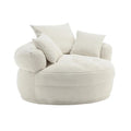 Fauteuil rond paresseux – Blanc/Bleu/Gris/Jaune/Orange/Rose fuchsia/Bleu marine/Vert, siège individuel et deux places